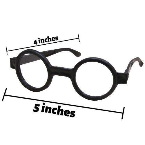  Dazzling Toys Wizard Glasses Round Frame - Great Accessory for Wizard - Harry Potter  Halloween - Birthday Party, Posing Props Costume Supplies - 8 Pack