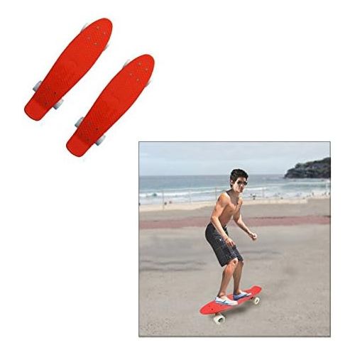  Dazzling Toys Plastic Cruiser Retro Style Skateboard, Polypropylene with PU Wheels