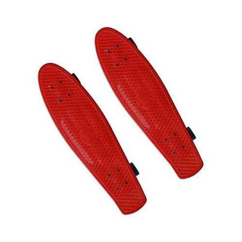  Dazzling Toys Plastic Cruiser Retro Style Skateboard, Polypropylene with PU Wheels (Red)