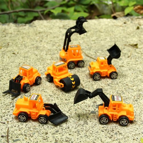  Dazzling toys Dazzling Toys Construction Vehicles Pull Back Style - Pack of 6 - Assorted Construction Designs