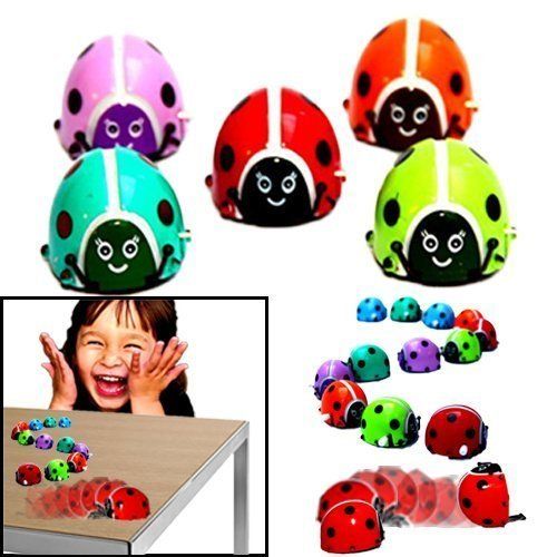  Dazzling toys Dazzling Toys Flipping Wind-up Lady Bugs - 12 Pack - Bulk. Great for parties and Favor bags