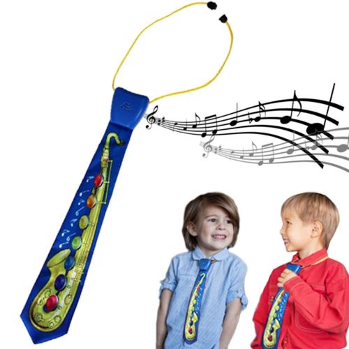  Dazzling toys Musical Toy Neck Tie For Kids - Play Me Saxophone With Press-able Keys - Plays Musical Notes - Fun & Entertaining - By Dazzling Toys