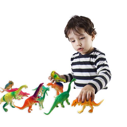  Dazzling toys Dazzling Toys Larger Size Assorted Dinosaur Figures 4-5 Inches. Pack of 24.