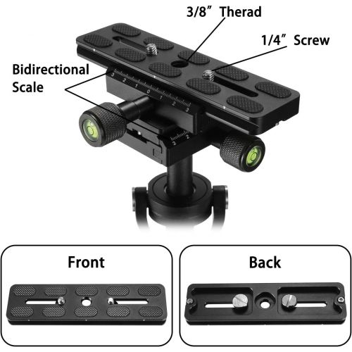  Dazzne S40 Stabilizer for Camera 15.75/40cm Steadicam with Quick Release Plate 1/4 Screw for Video Camera DV DSLR Nikon, Canon, Sony, Panasonic-up to 0.2-1.5kg/0.44Ib