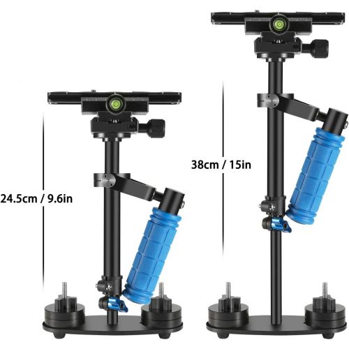  Dazzne S40 Stabilizer for Camera 15.75/40cm Steadicam with Quick Release Plate 1/4 Screw for Video Camera DV DSLR Nikon, Canon, Sony, Panasonic-up to 0.2-1.5kg/0.44Ib