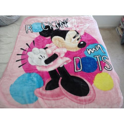  Dbbdcollectibles dbbdcollectibles Baby Blankets for Toddler Girls (40x50) Plush Toddler Girl Blankets-Disney Minnie Mouse Light Purple