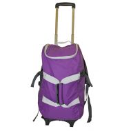 Dbest products dbest products Smart Backpack, Purple and Grey 4-1 Rolling Backpack Luggage Duffel Gym Bag Removable Dolly Laptop Tablet Pocket