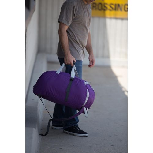  Dbest products dbest products Smart Backpack, Purple and Grey 4-1 Rolling Backpack Luggage Duffel Gym Bag Removable Dolly Laptop Tablet Pocket