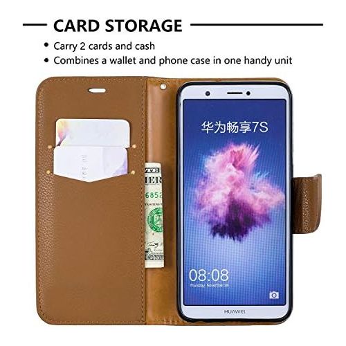  [아마존베스트]Dclbo Case for Huawei Honor 9 Lite/P Smart 2018, mobile phone case, leather case, flip case, magnetic wallet cover, mobile phone case, leather case for Huawei Honor 9 Lite/P Smart