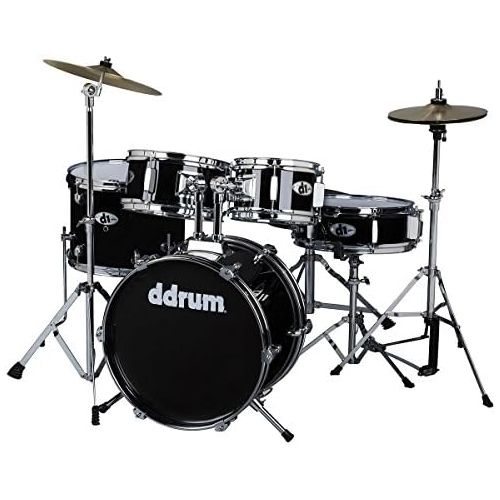  [아마존베스트]ddrum D1 Junior Complete Drum Set with Cymbals, Midnight Black