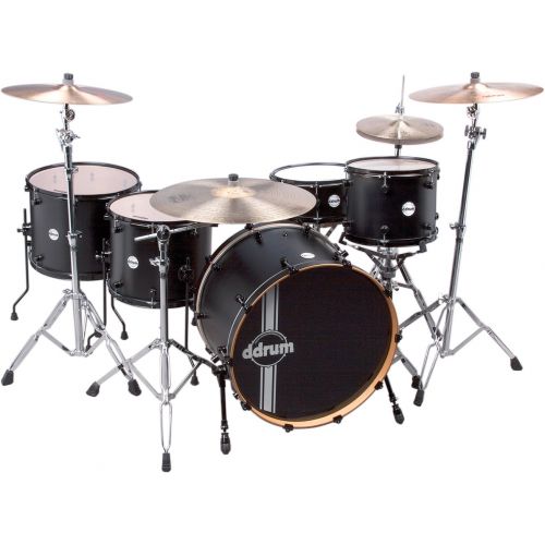  Ddrum ddrum REFLEX RSL PH 24 5PC BKS Reflex Powerhouse 24 Drum Set, 5 Piece, Black Satin