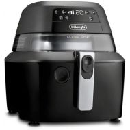 De'Longhi Rapid Crisp Air Fryer, 5-Quart, 1700-Watt XL Cooker, Fries, Crisps, Roasts, Bakes, 5 Preset Functions, Pizza Setting up to 20% Faster Cooking, Easy Clean Nonstick, 360° Viewing, FH2394,Black