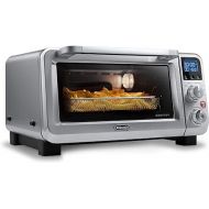 De'Longhi Air Fry Oven, Premium 9-in-1 Digital Air Fry Convection Toaster Oven, Grills, Broils, Bakes, Roasts, Keep Warm, Reheats, 1800-Watts + Cooking Accessories, Stainless Steel, 14L, EO141164M