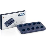 De'Longhi Ice Tray DLSC053, Ice Cube Mould, Shape of Coffee Beans, Ideal for Iced Coffee, 10 beans Tray, Silicone