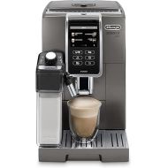 De'Longhi ECAM37095TI Dinamica Plus Connected with LatteCrema System, Fully Automatic Coffee Machine, Colored Touch Display,Titanium