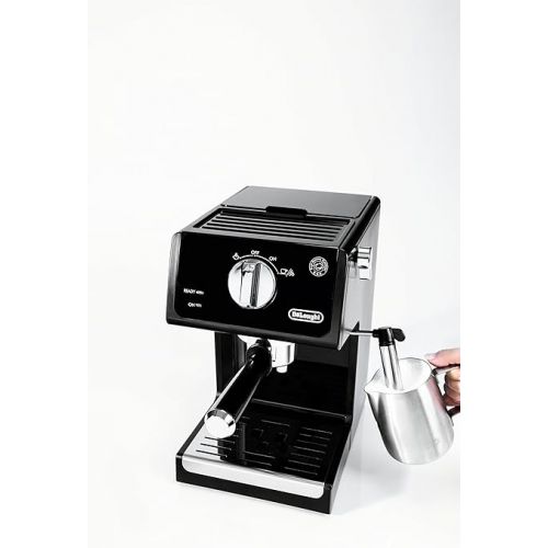  De'Longhi ECP3120 15 Bar Espresso Machine with Advanced Cappuccino System, 9.6 x 7.2 x 11.9 inches, Black/Stainless Steel