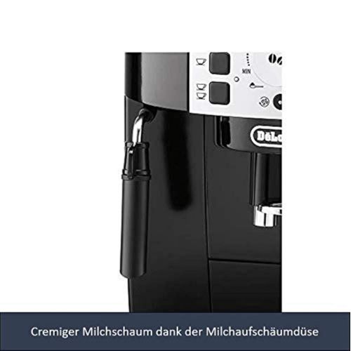  De’Longhi DeLonghi Magnifica S ECAM 22.110.B  Kaffeevollautomat mit Milchaufschaeumduese, Direktwahltasten & Drehregler, 2-Tassen-Funktion, grosser 1,8 l Wassertank, 35,1 x 23,8 x 43 cm, schwa
