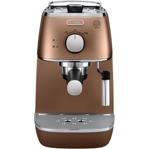  De’Longhi DeLonghi ECI 341.CP DISTINTA Espressomaschine mit Cappuccino-Aufschaumduese,Metallic