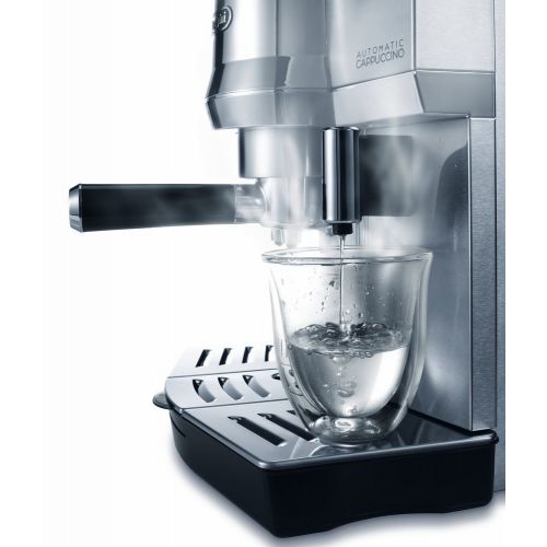  De’Longhi DeLonghi EC 850.M Espressomaschine / Siebtrager / IFD Milchschaumsystem / 15 Bar / Metall, silber