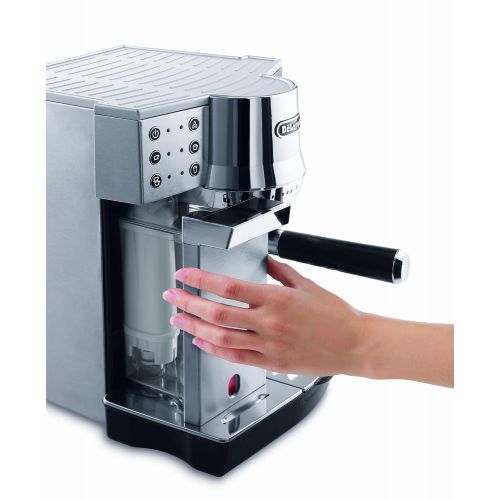  De’Longhi DeLonghi EC 850.M Espressomaschine / Siebtrager / IFD Milchschaumsystem / 15 Bar / Metall, silber