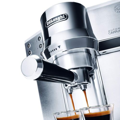  De’Longhi DeLonghi EC 850.M Espressomaschine / Siebtrager / IFD Milchschaumsystem / 15 Bar / Metall, silber