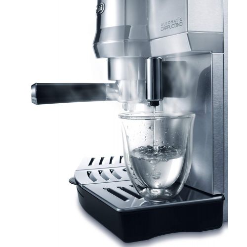  De’Longhi DeLonghi EC 850.M Espressomaschine / Siebtrager / IFD Milchschaumsystem / 15 Bar / Metall, silber