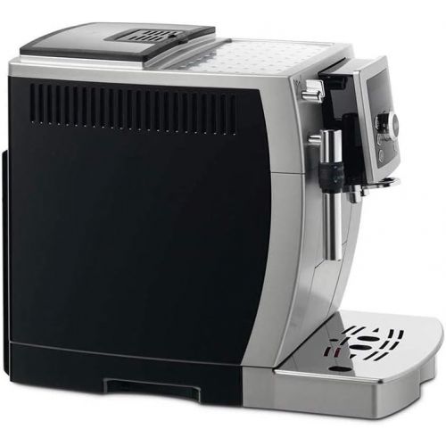  De’Longhi DeLonghi ECAM 23.420.SB  Kaffeevollautomat mit Milchaufschaumduese, Digitaldisplay mit Klartext, 2-Tassen-Funktion, grossr 1,8 l Wassertank, 35,4 x 23,8 x 43 cm, silber/schwarz