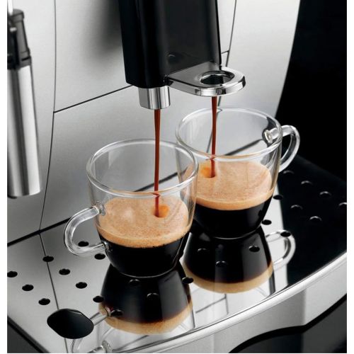  De’Longhi DeLonghi ECAM 23.420.SB  Kaffeevollautomat mit Milchaufschaumduese, Digitaldisplay mit Klartext, 2-Tassen-Funktion, grossr 1,8 l Wassertank, 35,4 x 23,8 x 43 cm, silber/schwarz