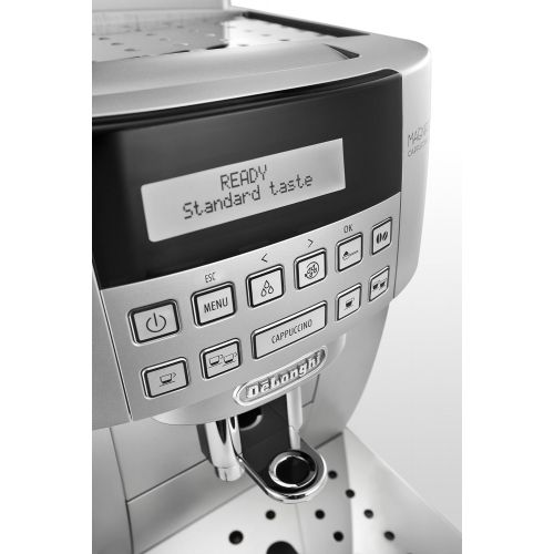  De’Longhi DeLonghi ECAM 22.360.S Kaffee-Vollautomat (1.8 Liter, 15 bar, 1450 Watt, Milchbehalter) silber