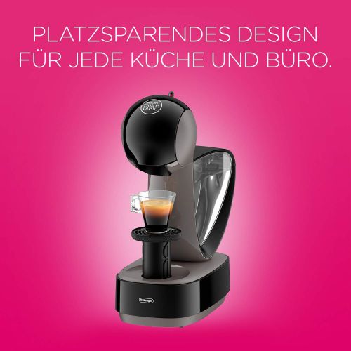  De’Longhi EDG EDG 260.G | NESCAFEE Dolce Gusto Infinissima | Kapsel Kaffeemaschine | Fuer heisse und kalte Getranke | 15 bar Pumpendruck fuer samtige Crema | Charcoal Grey