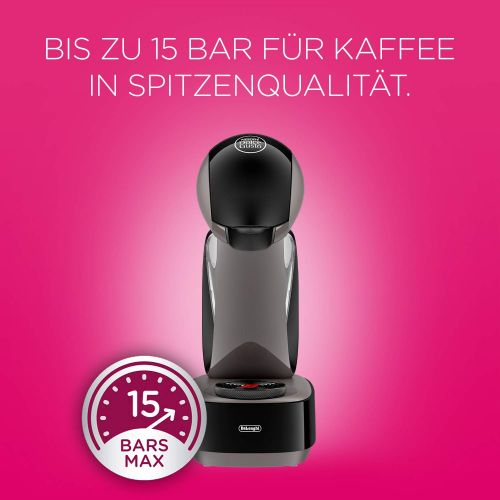  De’Longhi EDG EDG 260.G | NESCAFEE Dolce Gusto Infinissima | Kapsel Kaffeemaschine | Fuer heisse und kalte Getranke | 15 bar Pumpendruck fuer samtige Crema | Charcoal Grey