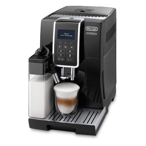  De’Longhi DeLonghi Dinamica ECAM Kaffeevollautomat, schwarz + Wasserfilter, Zubehoer fuer alle DeLonghi Kaffeevollautomaten mit Wasserfilter + EcoDecalk Entkalker | Universal Kalkloeser fuer 4 E