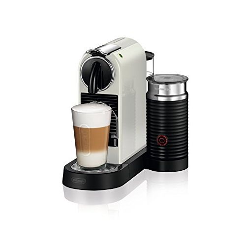  DeLonghi Nespresso EN267.WAE Citiz Kaffemaschine | Hochdruckpumpe und perfekte Warmeregelung | Energiesparfunktion | Integrierter Aeroccino-Milchaufschaumer | creme-weiss