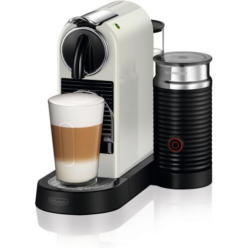  DeLonghi Nespresso EN267.WAE Citiz Kaffemaschine | Hochdruckpumpe und perfekte Warmeregelung | Energiesparfunktion | Integrierter Aeroccino-Milchaufschaumer | creme-weiss