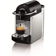 DeLonghi Nespresso EN 125.S Kapselmaschine Pixie Electric | 1260 Watt | 0,7 Liter | Flexible Tassen-Abstellflache fuer verschiedene Glaser | silber