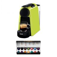 DeLonghi Nespresso Essenza Mini EN 85.L Kaffeekapselmaschine, Welcome Set mit Kapseln in unterschiedlichen Geschmacksrichtungen, 19 bar Pumpendruck, Platzsparend, Lime