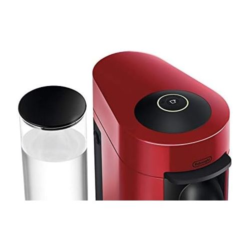  DeLonghi Nespresso Vertuo | ENV 150.R Kaffeekapselmaschine | Perfekte Crema dank Centrifusion Technologie |Eine Kaffeemaschine, 3 Tassengroessen | 1,1 L | rot