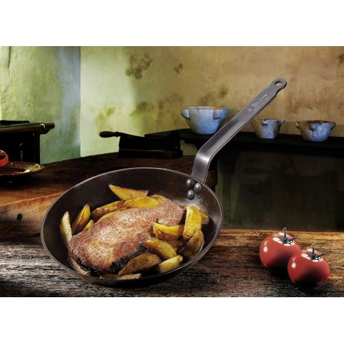  De Buyer Carbon Steel Frying Pan 12-1/2 Diameter: Paderno Carbon Steel: Kitchen & Dining