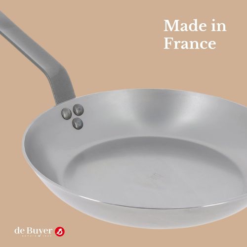  de Buyer - Mineral B Carbon Steel Frying Pan - Naturally Nonstick - Oven-Safe - Induction-ready - 8