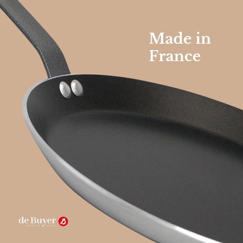  [아마존베스트]De Buyer CHOC Round Non-stick Crepe/Tortilla Pan 10.25-Inch