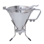 De Buyer KWIK PRO Automatic Professional Stainless Steel Piston Funnel, Capacity 2qt