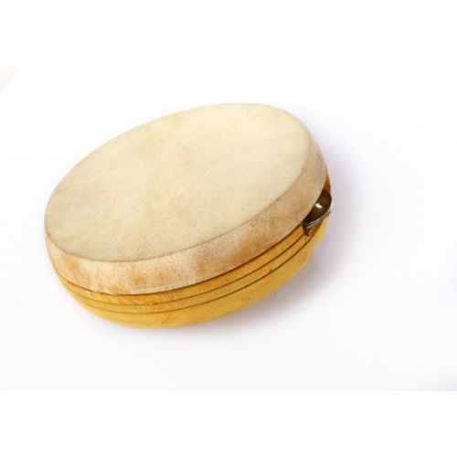  De Kulture Works Kanjira Hand Percussion Kanjeera Musical Instrument 7X2.5 DH (Inches)