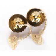 [아마존베스트]De Kulture Works Brass Manjira | Handmade Percussion Instrument Hand Cymbals Manjira Brass/