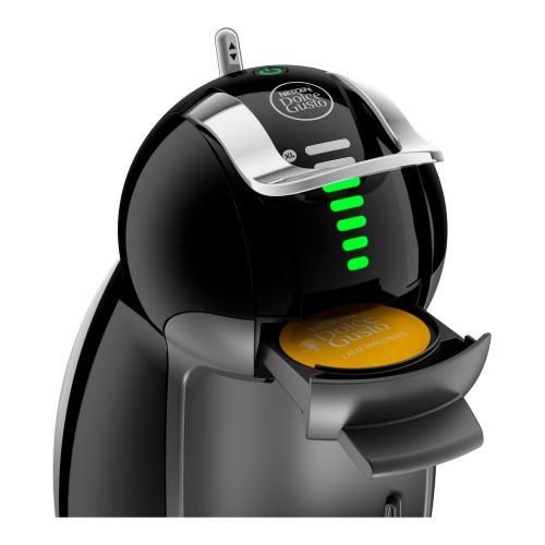  DeLonghi Nescafe Dolce Gusto DeLonghi EDG465.B | NESCAFEE Dolce Gusto Genio|Kapsel Kaffeemaschine|Fuer heisse und kalte Getranke|15 bar Pumpendruck fuer samtige Crema|Automatische Wasserdosierung|Mit Flow-Stop Tec