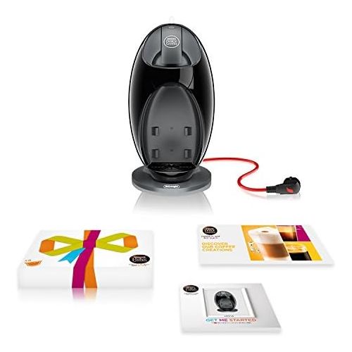  DeLonghi EDG 250.B, NESCAFEE Dolce Gusto Jovia Kapsel Kaffeemaschine fuer heisse und kalte Getranke, 15 bar Pumpendruck fuer samtige Crema, Manuelle Wasserdosierung, 0,8l Wassertank, a