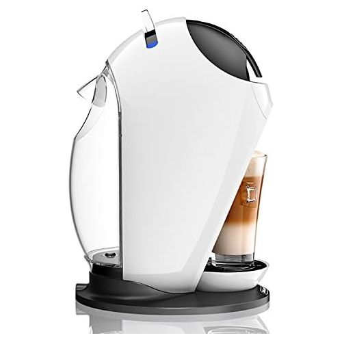  DeLonghi EDG 250.W NESCAFEE Dolce Gusto Jovia Kapsel Kaffeemaschine fuer heisse und kalte Getranke, 15 bar Pumpendruck fuer samtige Crema, Manuelle Wasserdosierung, 0,8l Wassertank, ab