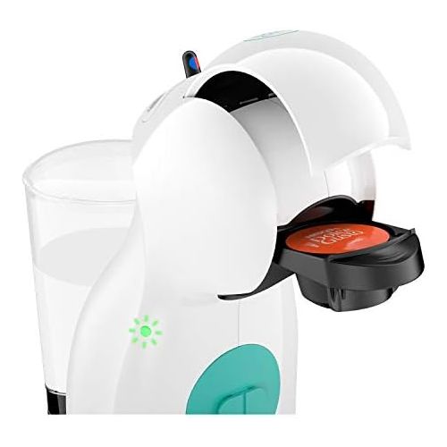  DeLonghi Nescafe Dolce Gusto Piccolo XS EDG Capsule Machine for Hot and Cold Drinks 15 Bar Pump Pressure Manual Water Dosing, White