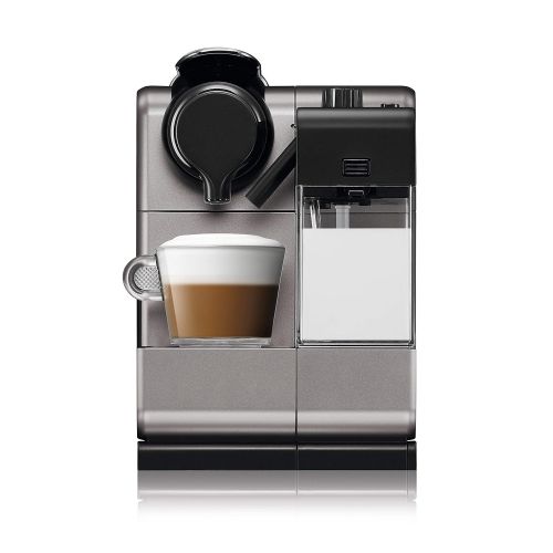  DeLonghi Nespresso Lattissima Touch EN 550.S Kaffekapselmaschine mit Milchsystem, Gratis Welcome Set mit Kapseln in unterschiedlichen Geschmacksrichtungen, 19 bar Pumpendruck, Silb