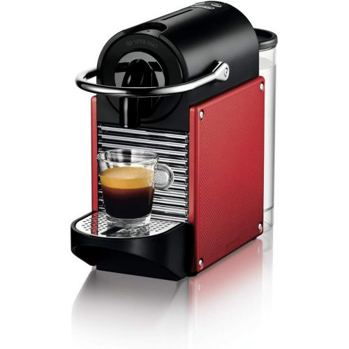  DeLonghi Nespresso EN 125.R Kapselmaschine Pixie Electric | 1260 Watt | 0,7 Liter | Flexible Tassen-Abstellflache | rot