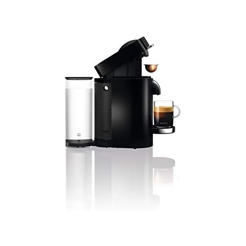  DeLonghi Nespresso Vertuo Plus | ENV 155.B Kaffeekapselmaschine | Eine Kaffeemaschine, 5 Tassengroessen | Inkl. Willkommenspaket mit 12 Kapseln | 1,7 L | schwarz